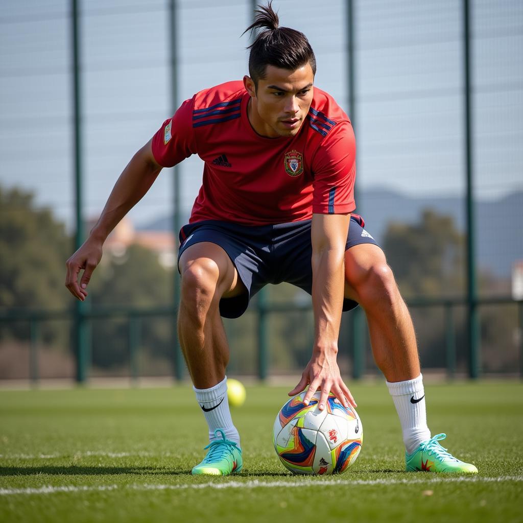 Hành trình từ Madeira đến ngôi sao toàn cầu: Cristiano Ronaldo luyện tập không ngừng để đạt đến đỉnh cao.