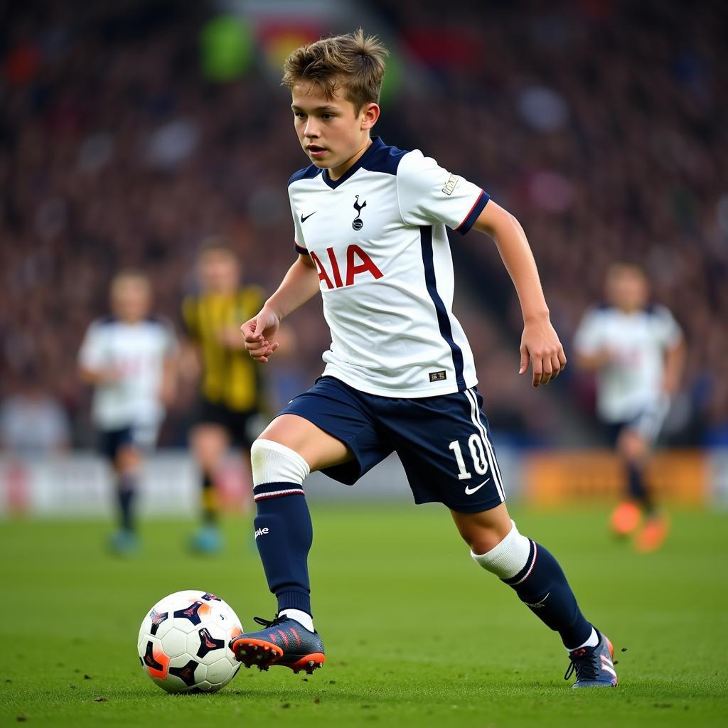 Harry Kane in Tottenham Hotspur youth team