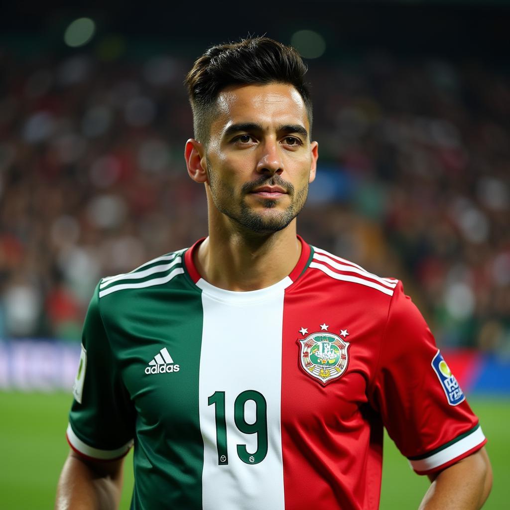 Héctor Herrera representing the Mexican national team