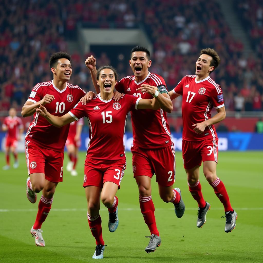 Honda FC Celebrating Victory