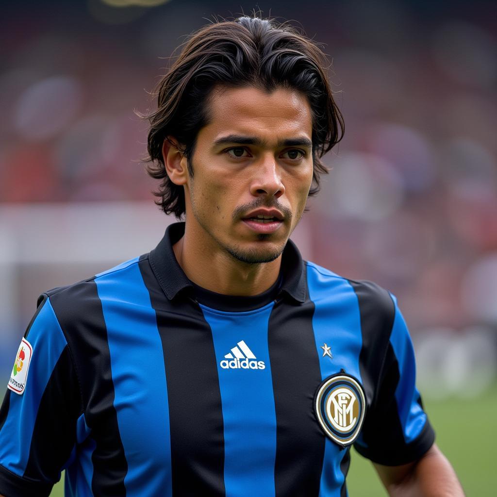 Iván Córdoba trong màu áo Inter Milan