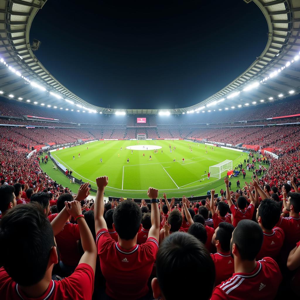 Không khí sôi động tại Jaber Al-Ahmad International Stadium