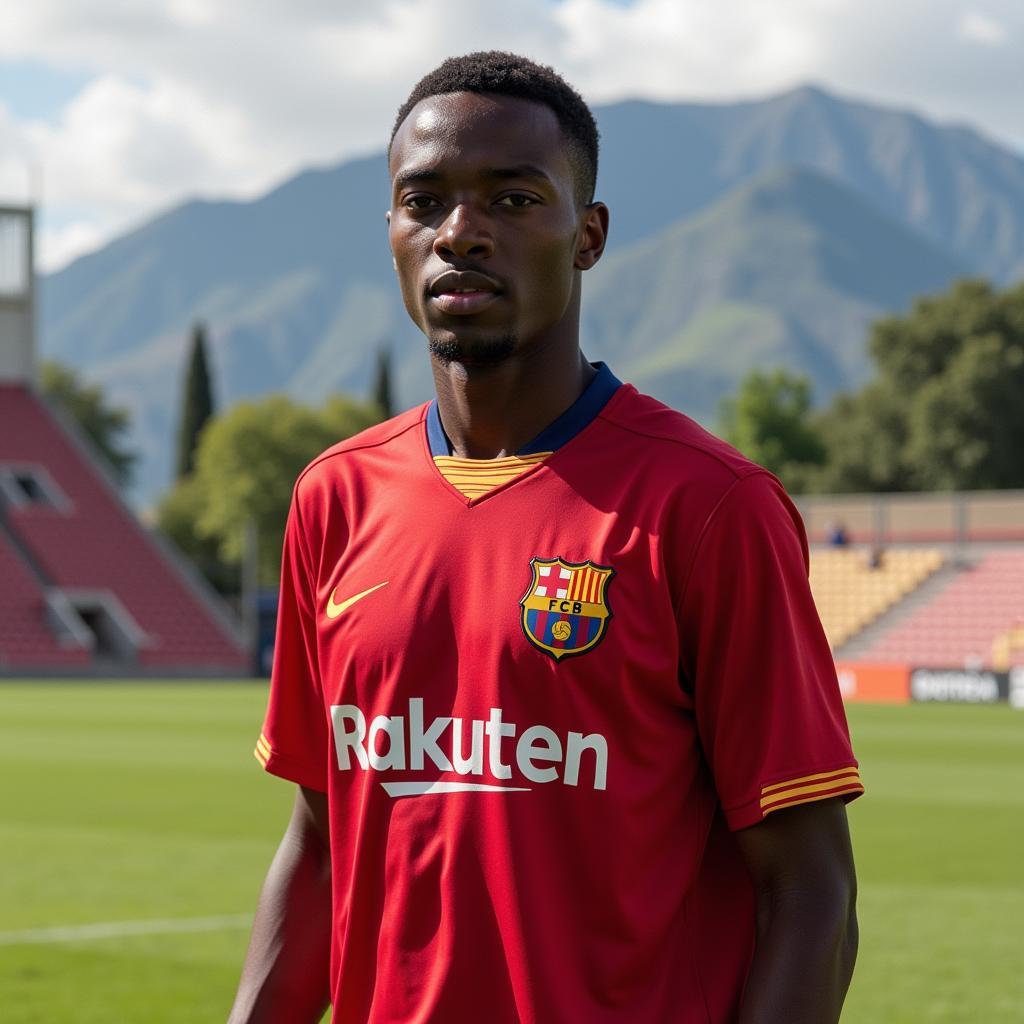 Jean Marie Dongou tại La Masia