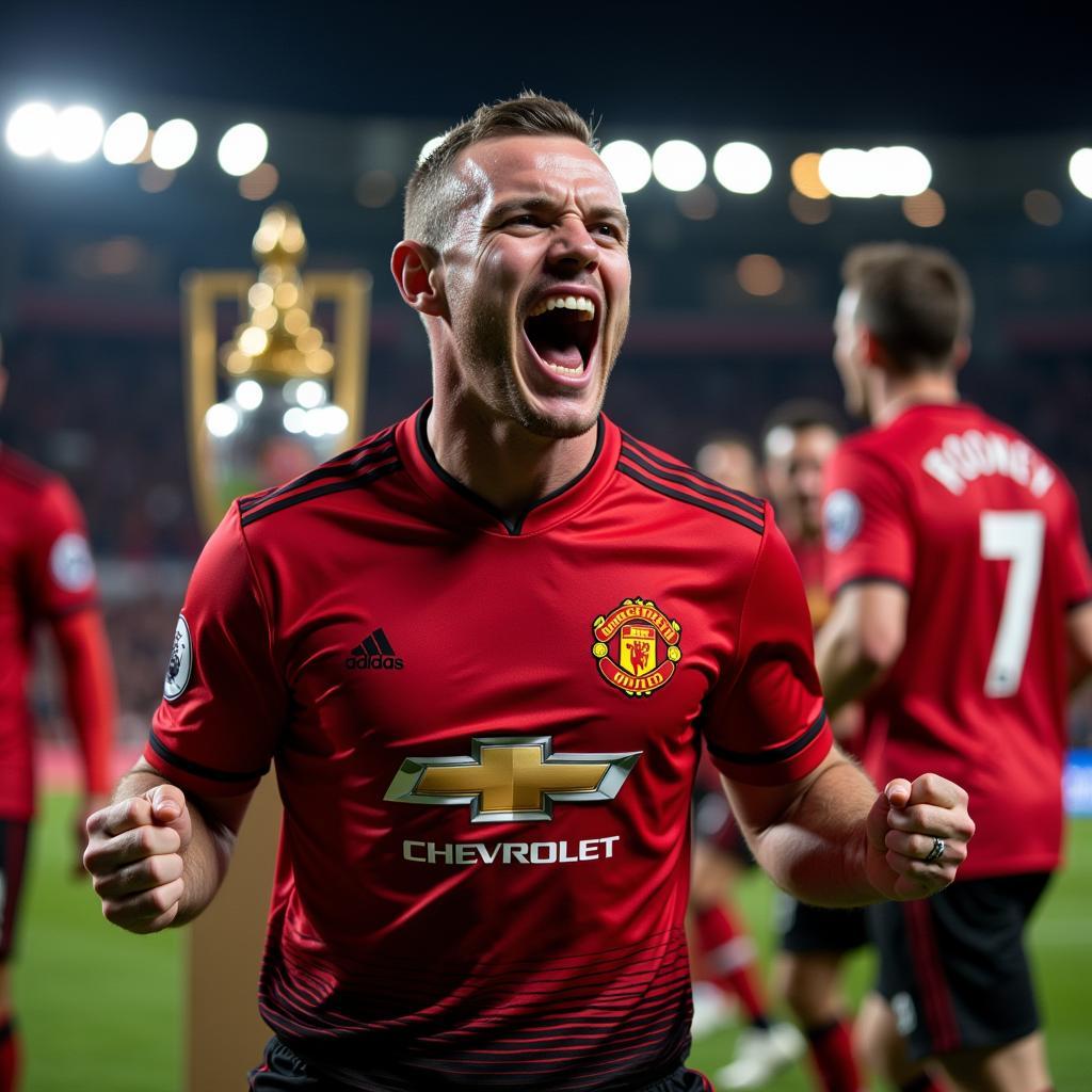 John Rooney trong màu áo Manchester United