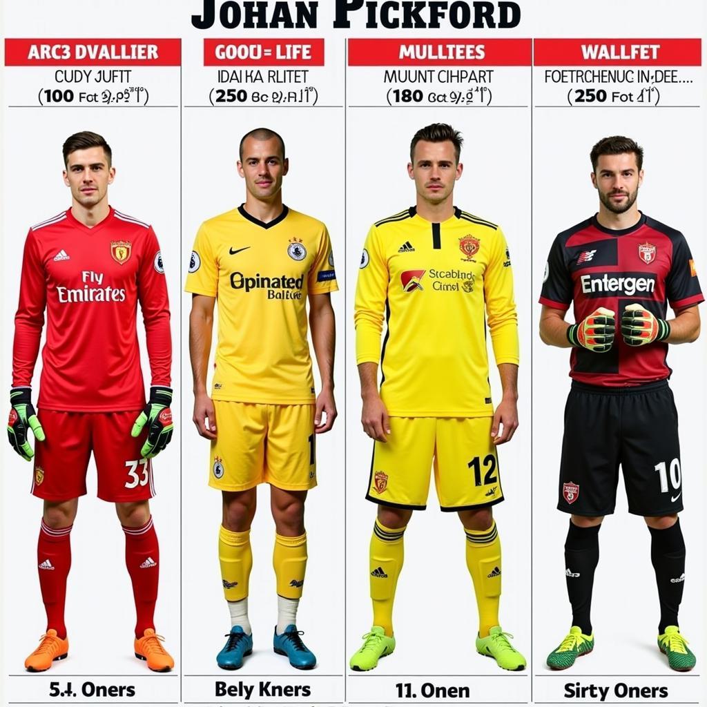 Jordan Pickford's Height Compared to Other Goalkeepers