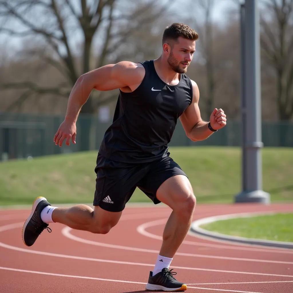 Josh Kerr during a training session