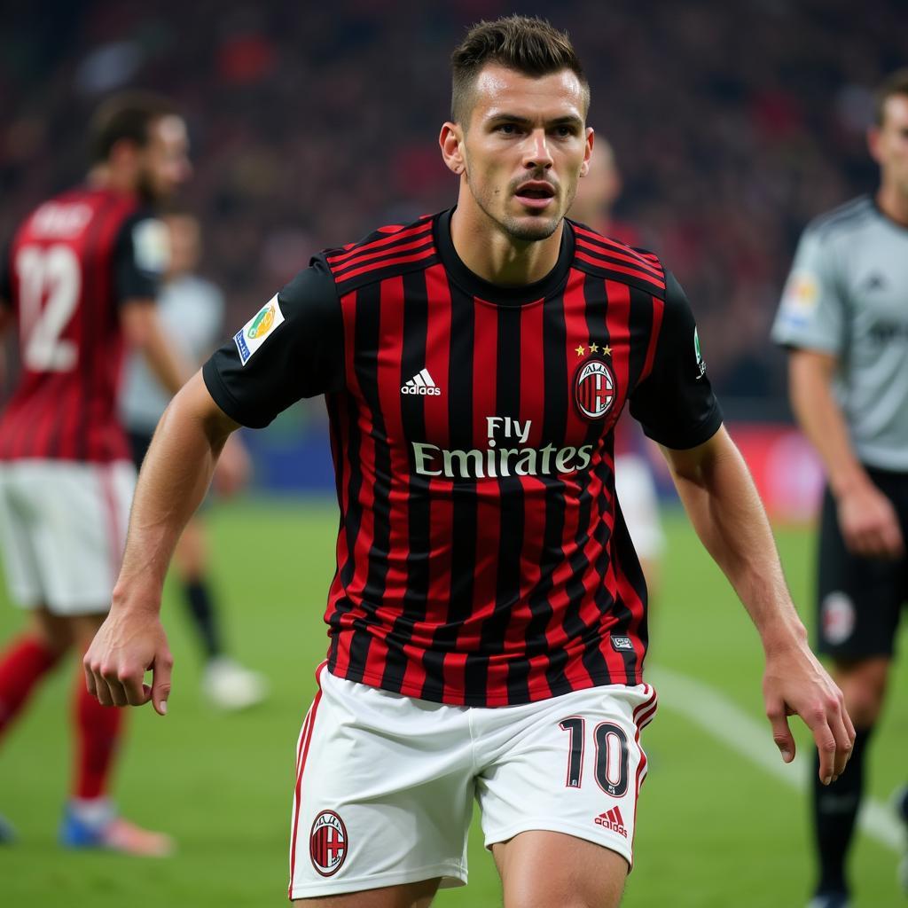 Josip Simunic trong màu áo AC Milan