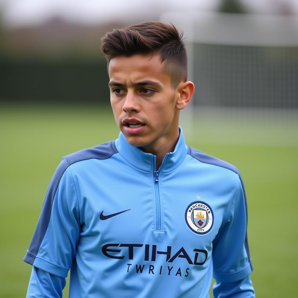 Kean Bryan thời còn thi đấu cho Man City