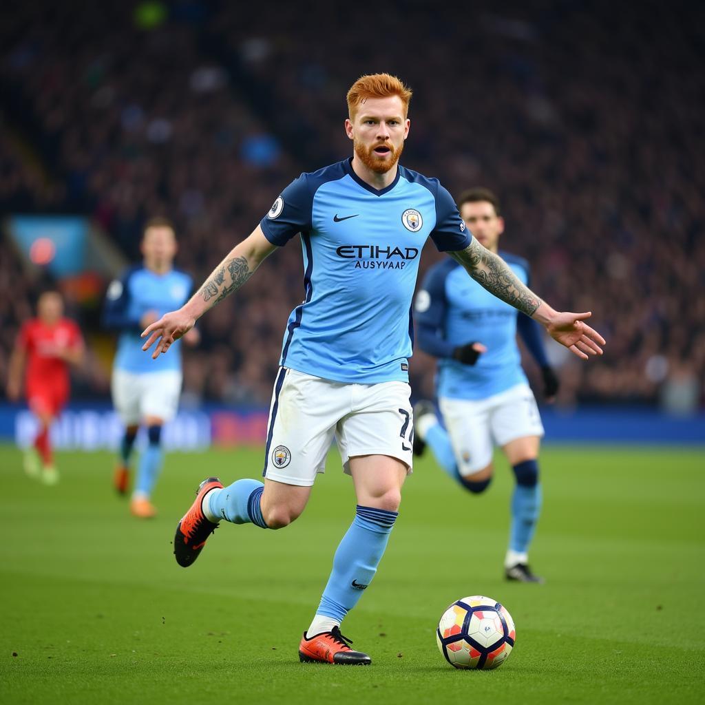 Kevin De Bruyne ở đỉnh cao phong độ trong màu áo Manchester City