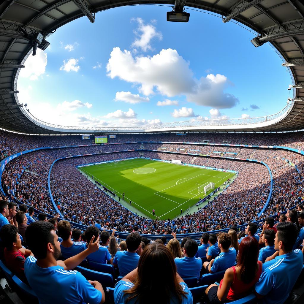 The electrifying atmosphere of an Argentinian football match