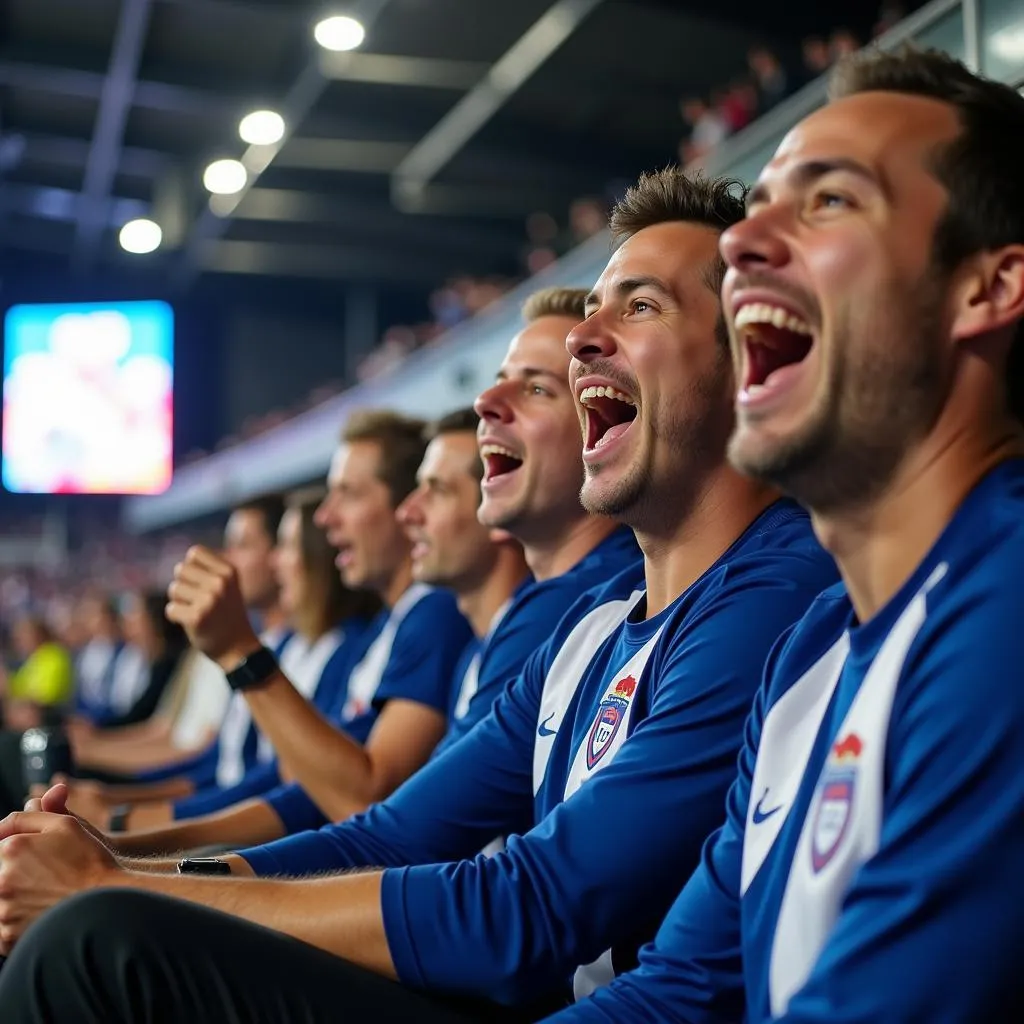 Cổ động viên cuồng nhiệt trên khán đài Vancouver BC Soccer Stadium