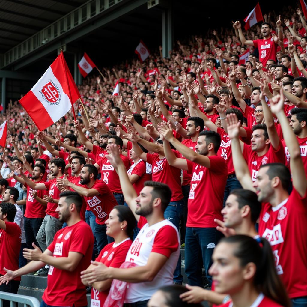 Bari Club Fans Cheering