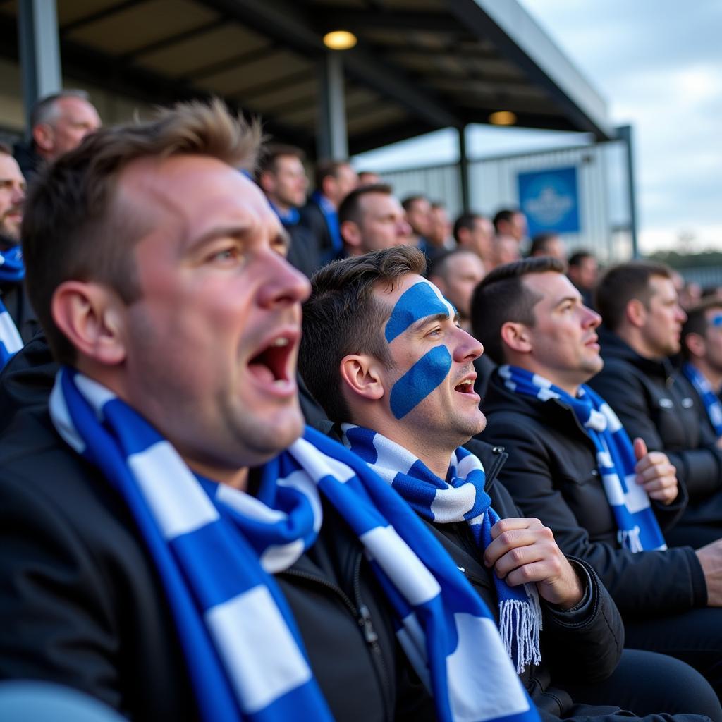 Fans at Cappielow Greenock