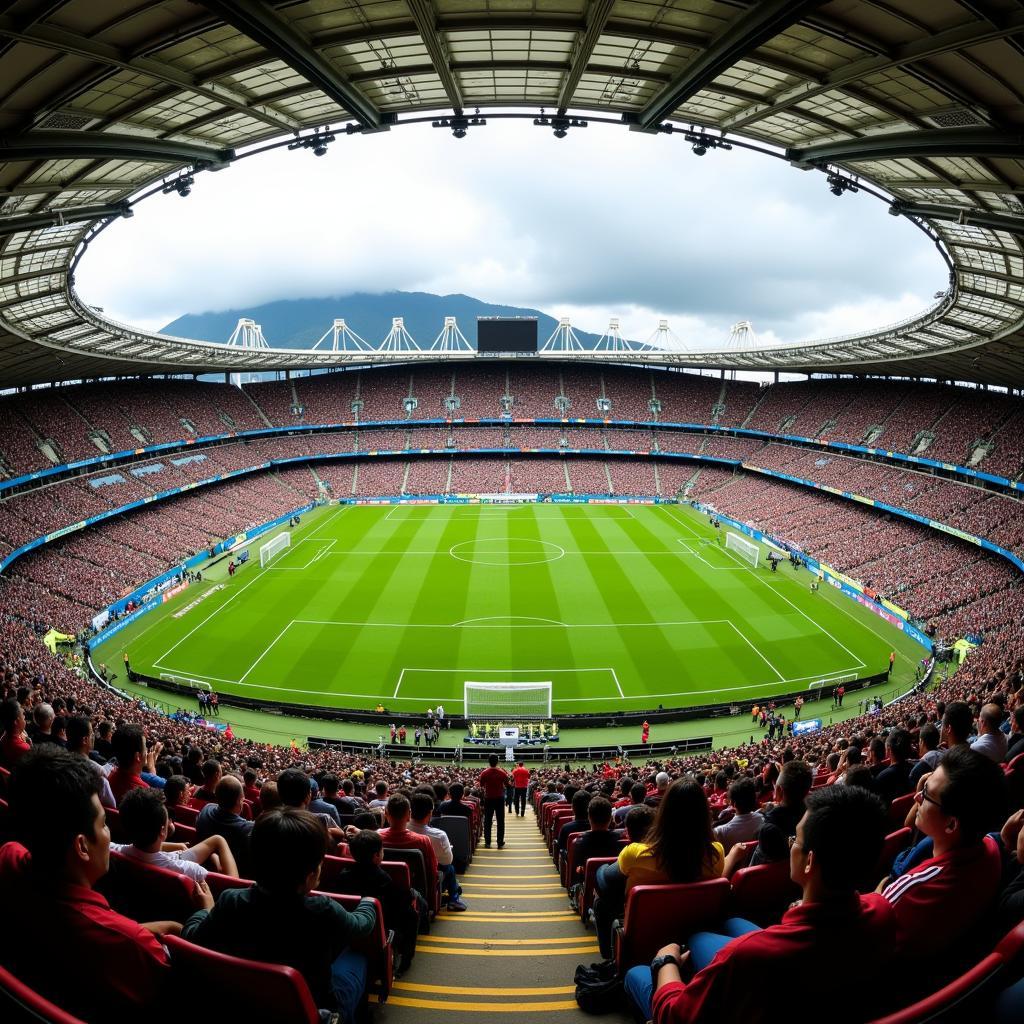 Không gian bên trong Estádio Rei Pelé