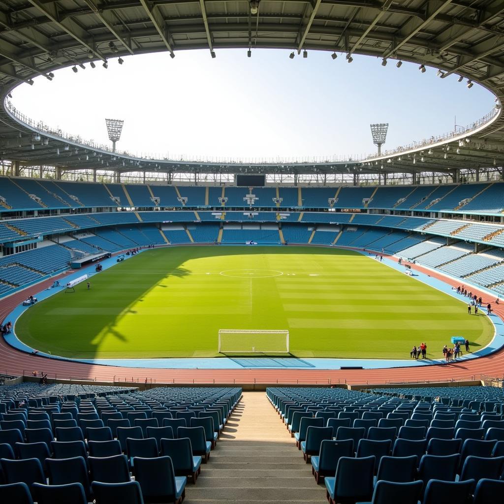 Inside the Balayogi Athletic Stadium