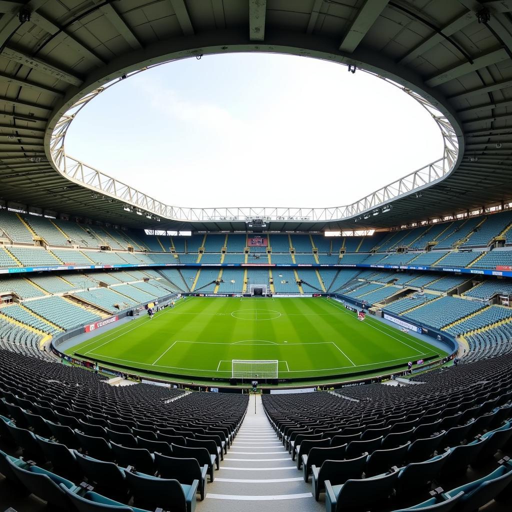 Inside view of 3 de Marzo Stadium