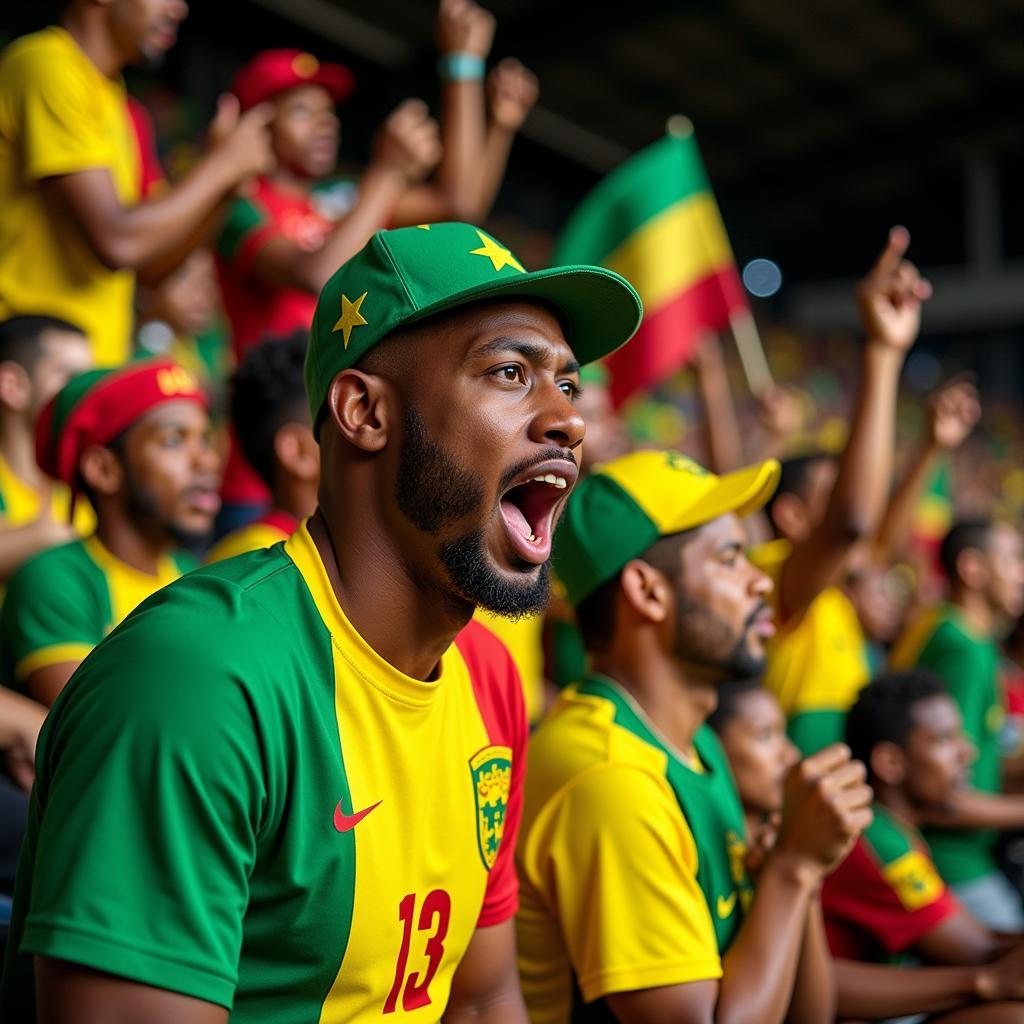 Lively atmosphere at Stade de Kégué