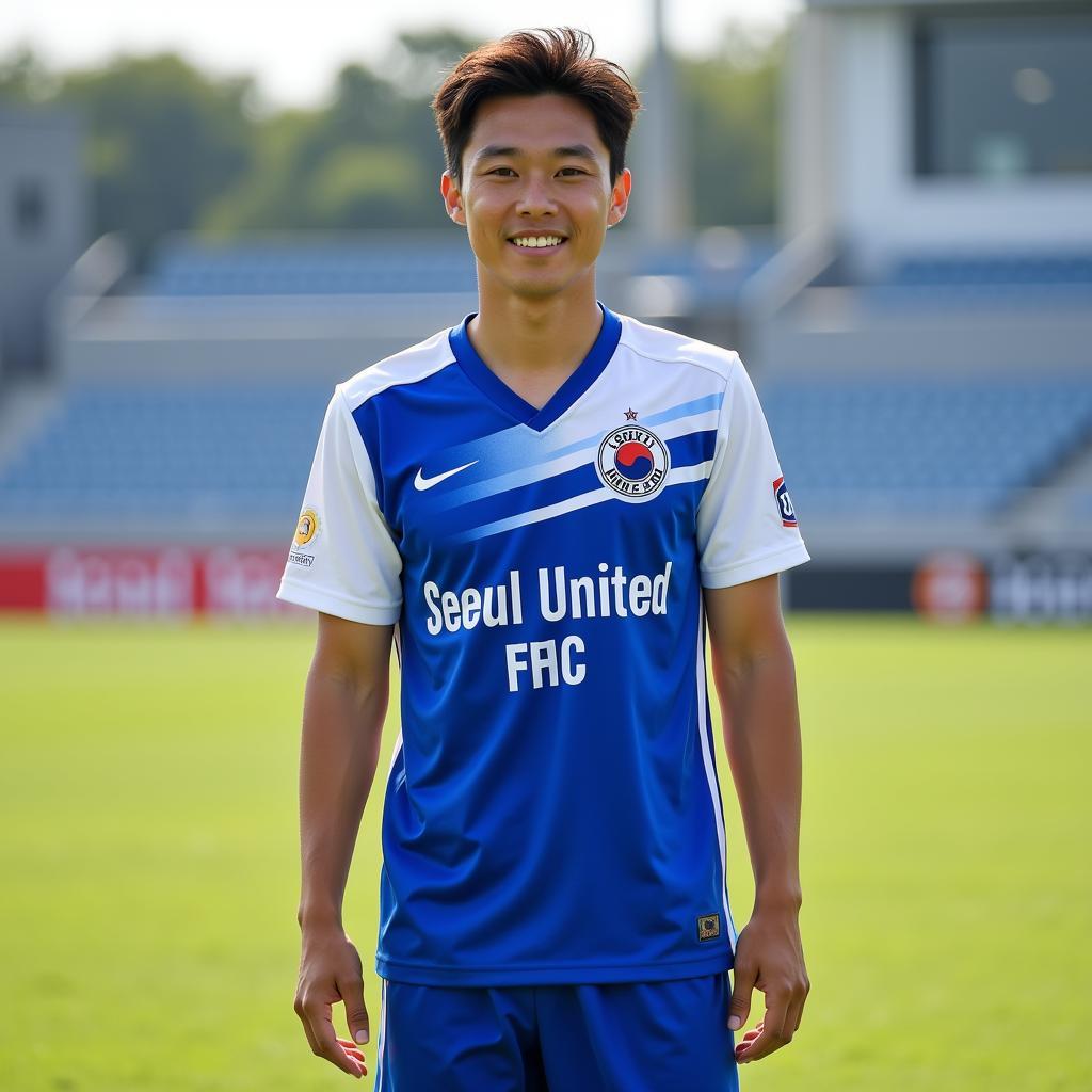 Kim In-sung trong màu áo Seoul United FC