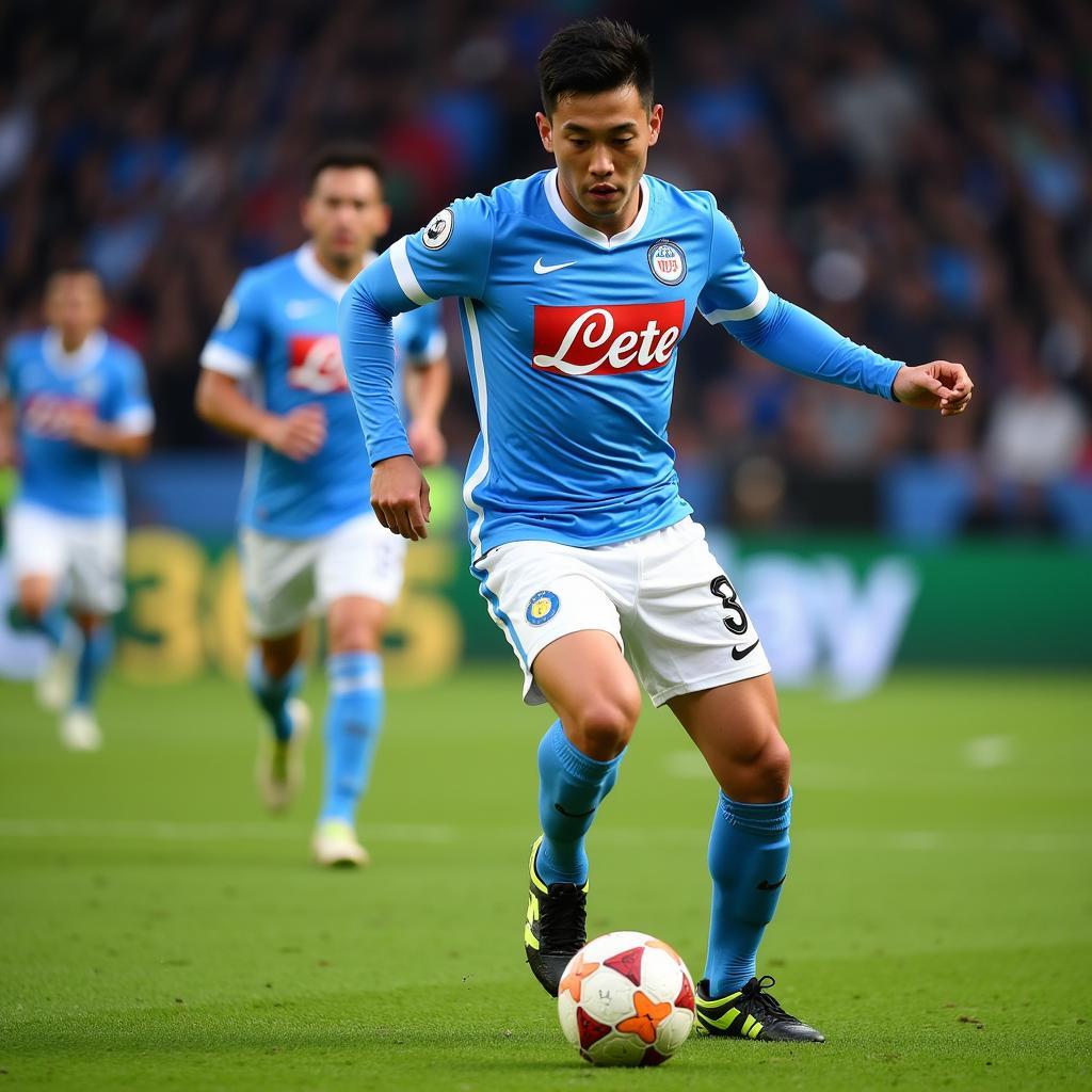 Kim Min Jae Khoác Áo Napoli Số 3