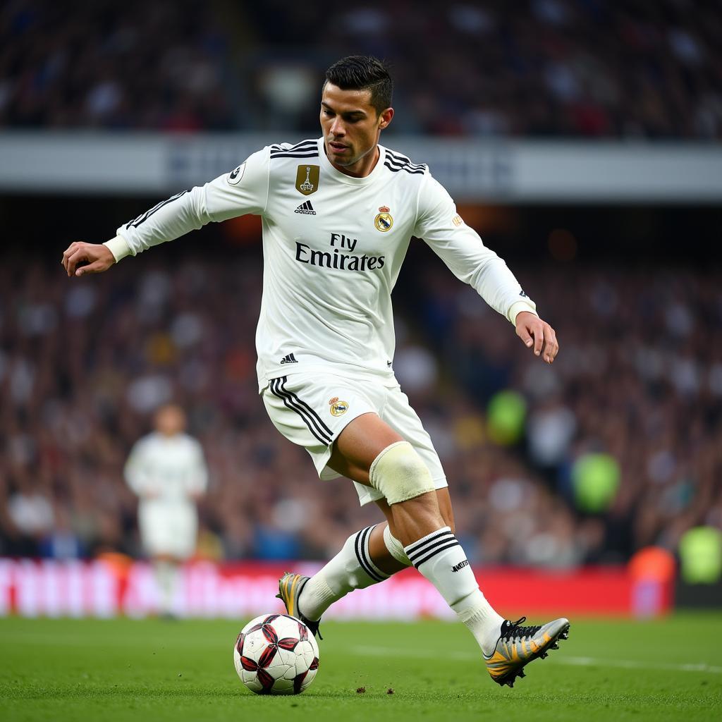 Cristiano Ronaldo thực hiện kỹ thuật Damash Gilan