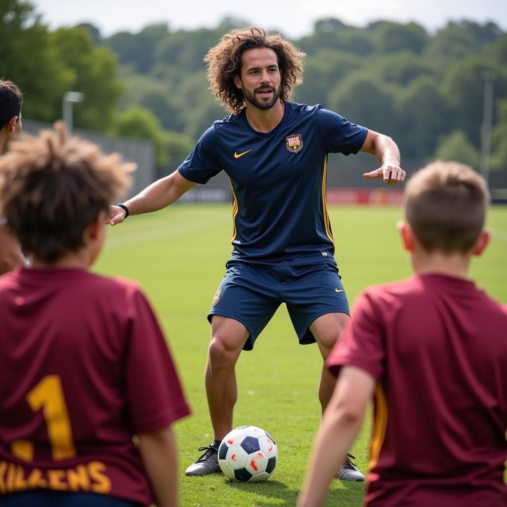 Kyle Beckerman hướng dẫn học viên