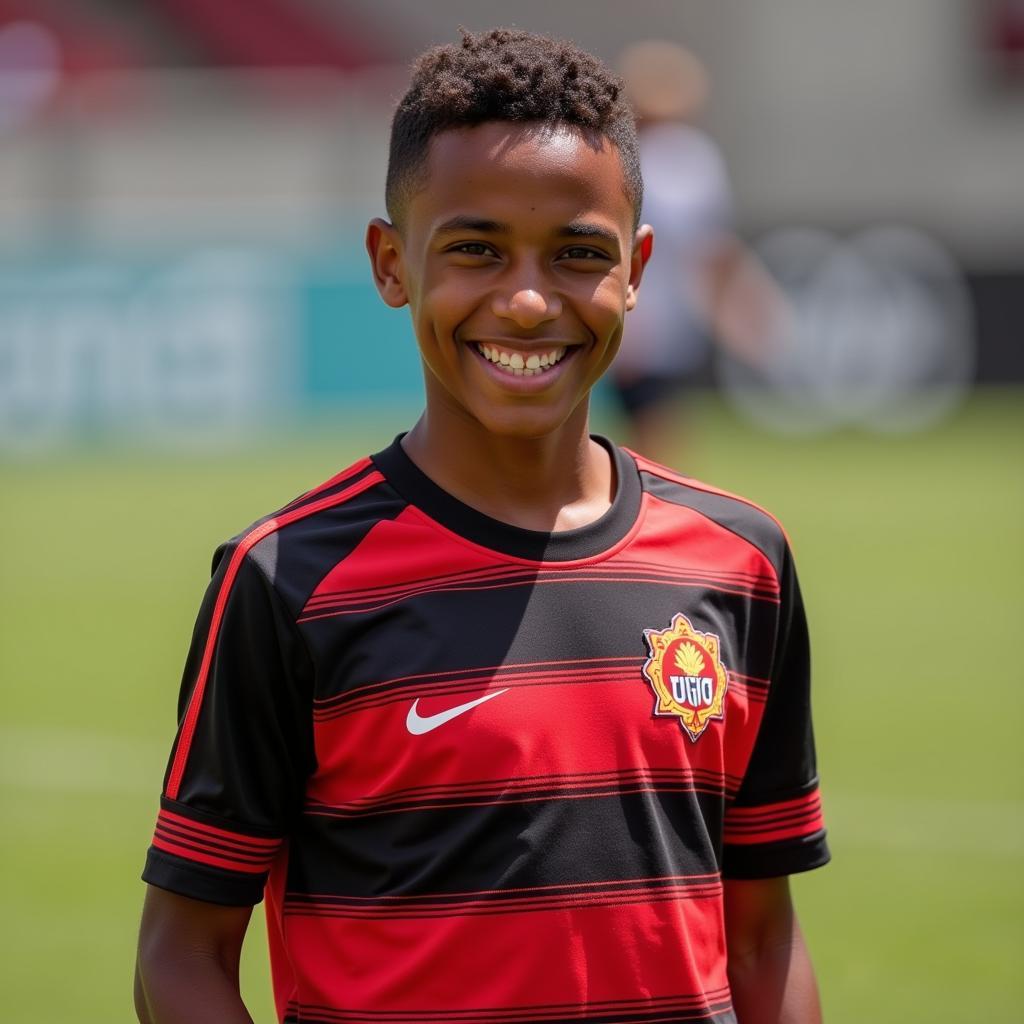 Lázaro Vinicius in Flamengo jersey