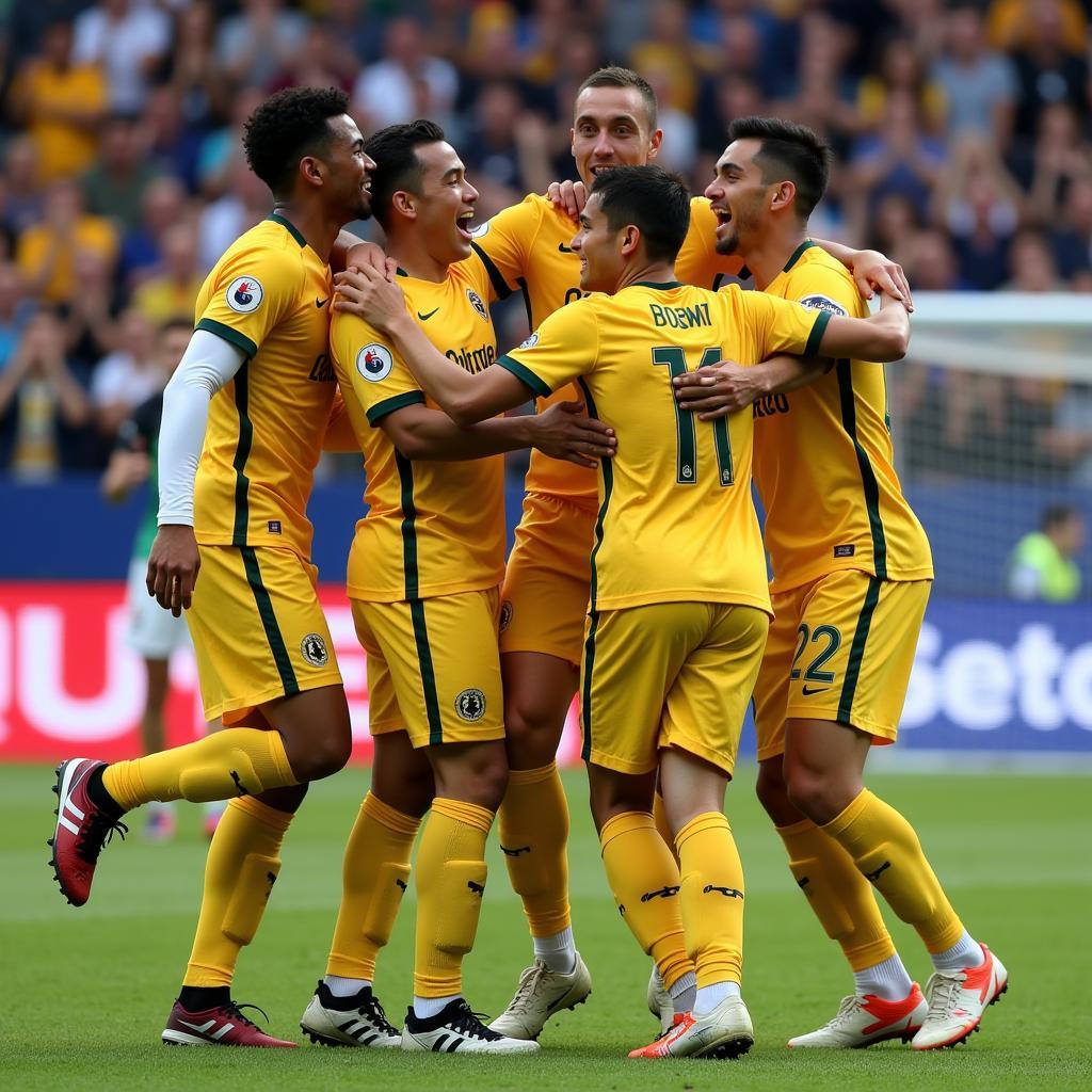 Leo Ortiz Celebrating a Goal