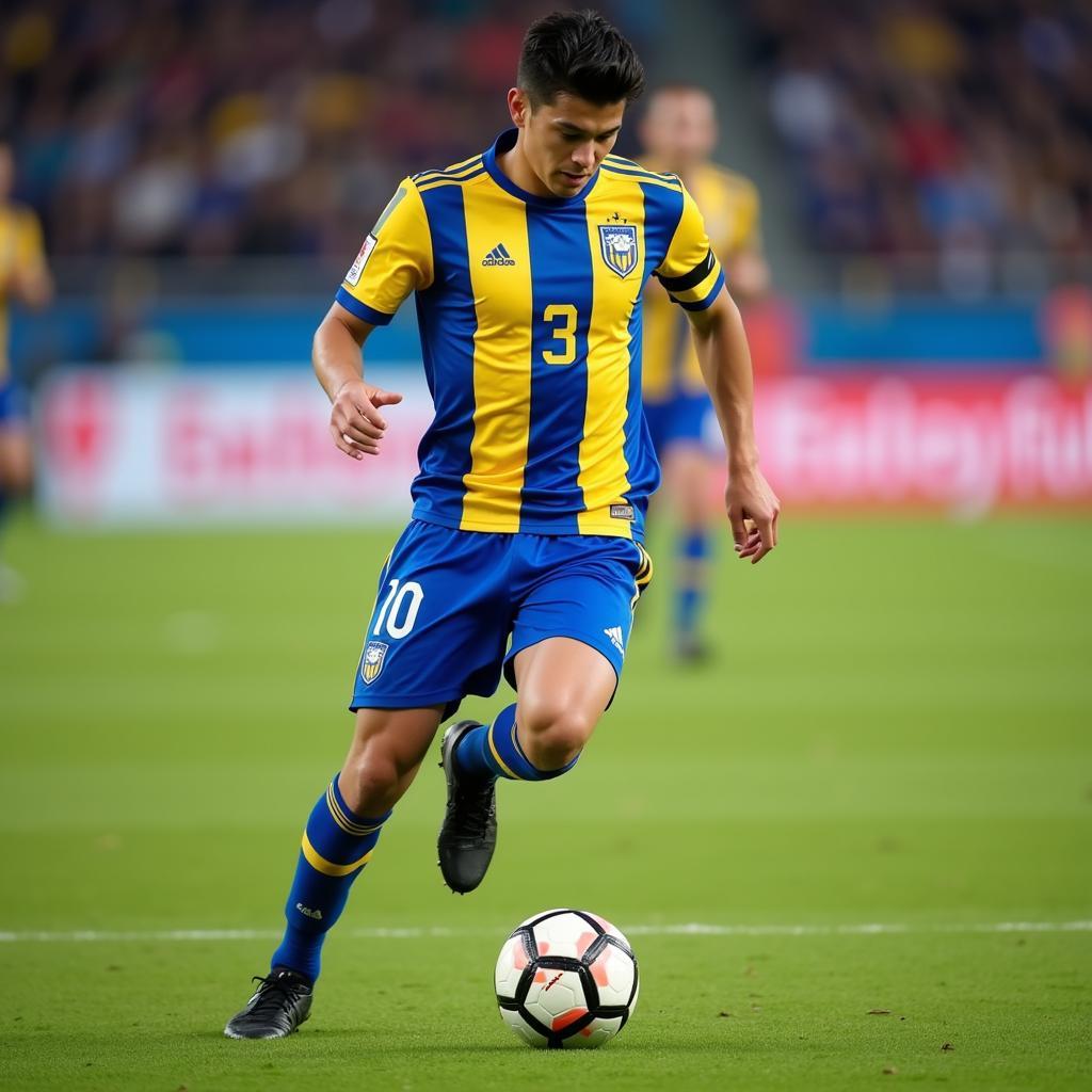 Lucas Villalba trong màu áo Rosario Central