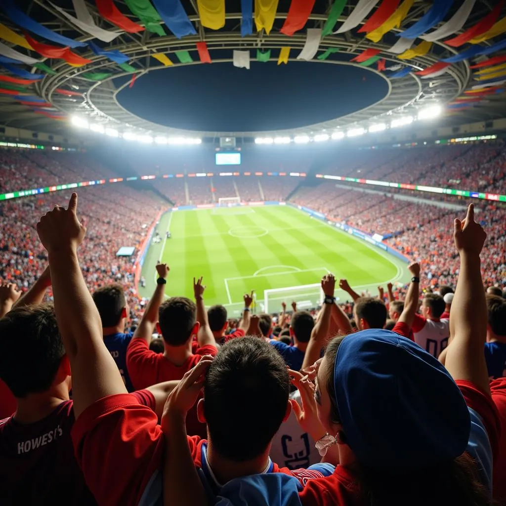 Mangueirão Fans Celebrating a Goal