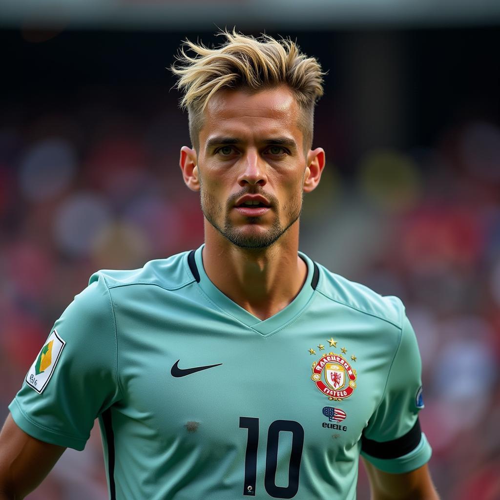 Marcos Llorente looking focused and determined