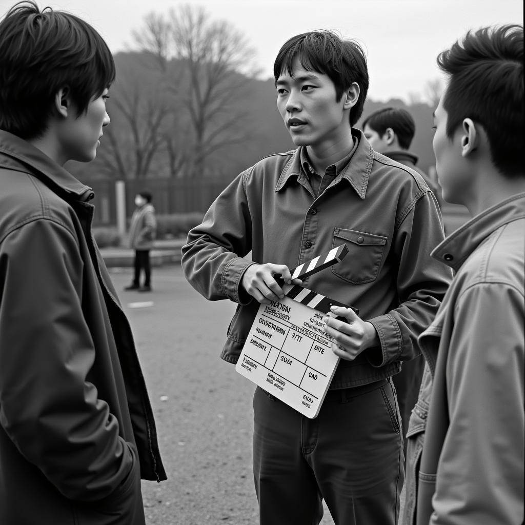 Masaki Watanabe in his early filmmaking days.