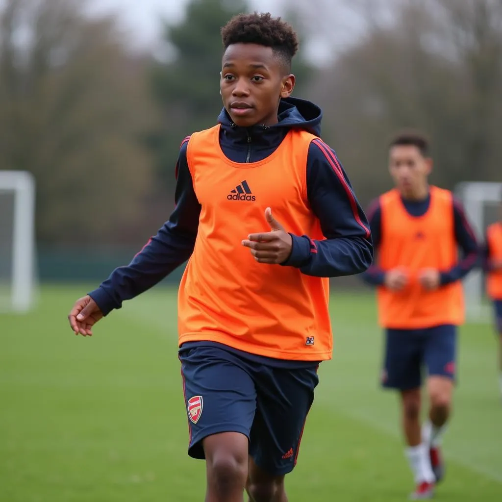 Matt Willock Training in the Arsenal Academy