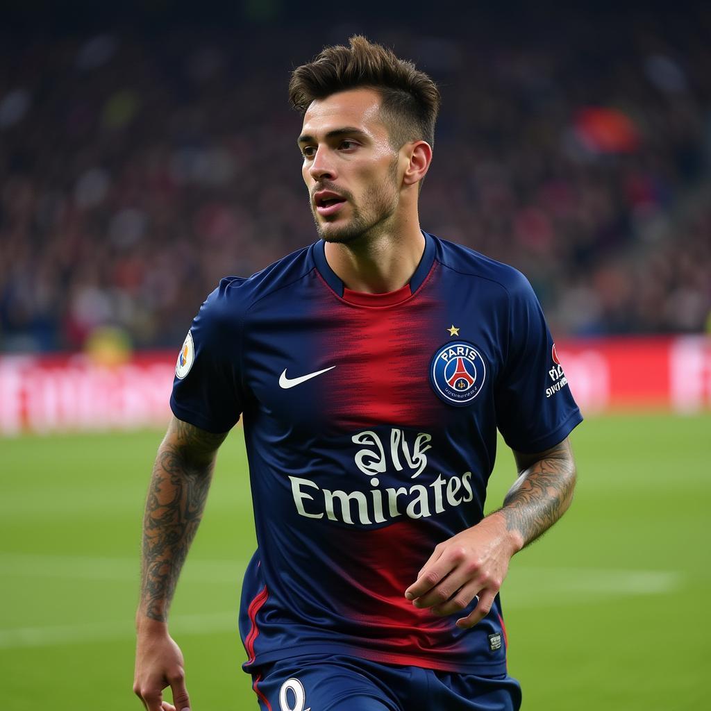 Maxwell Scherrer trong màu áo Paris Saint-Germain