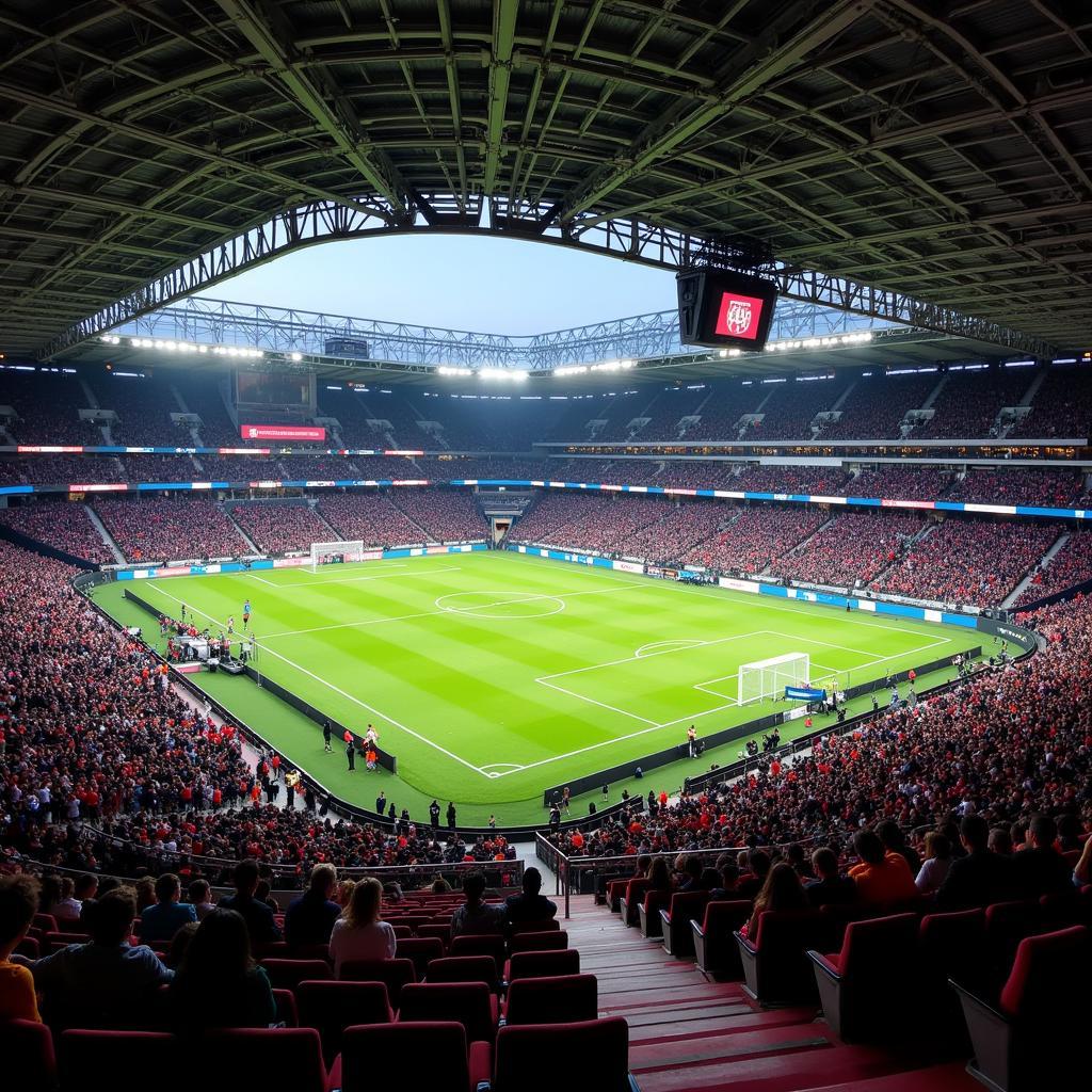 Inside the Mercedes Benz Arena