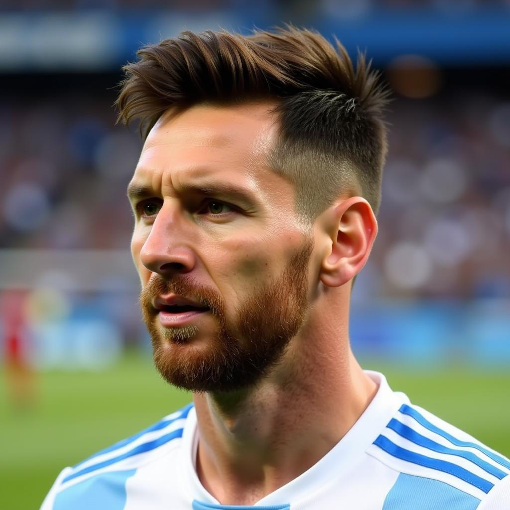 Kiểu tóc undercut ngắn của Messi