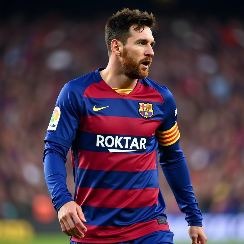 Messi trong màu áo Barcelona