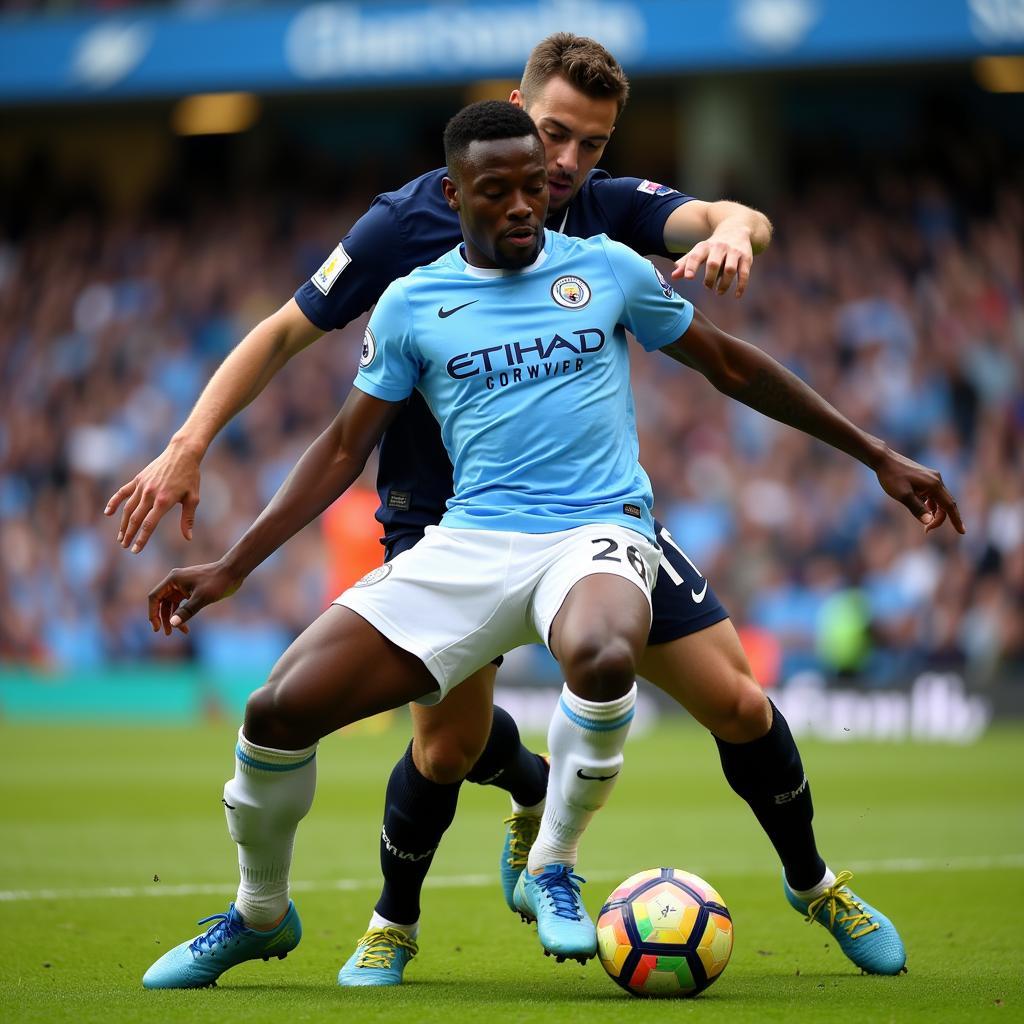 Micah Richards during his time at Manchester City