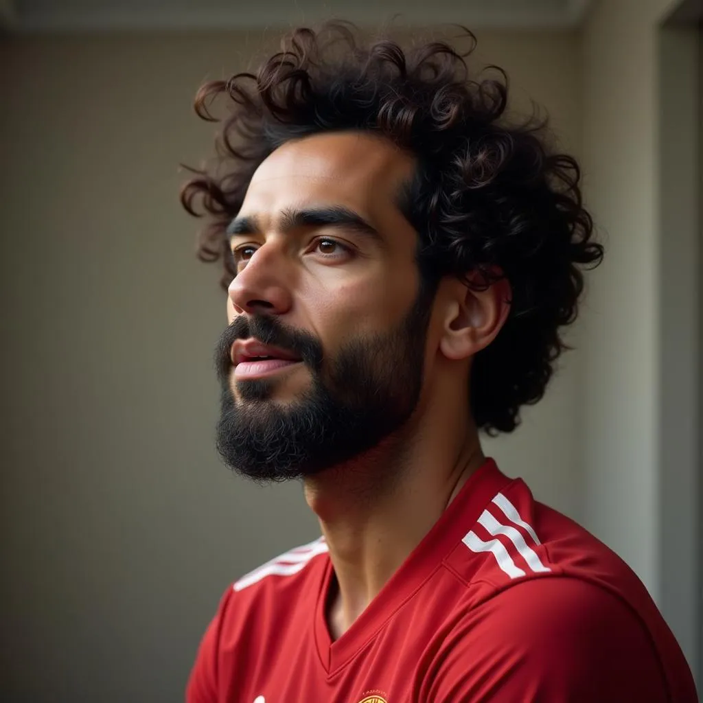 Mo Salah trong quảng cáo dầu gội đầu