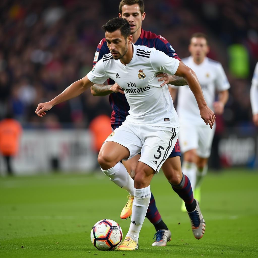 Nacho Fernandez in action for Real Madrid