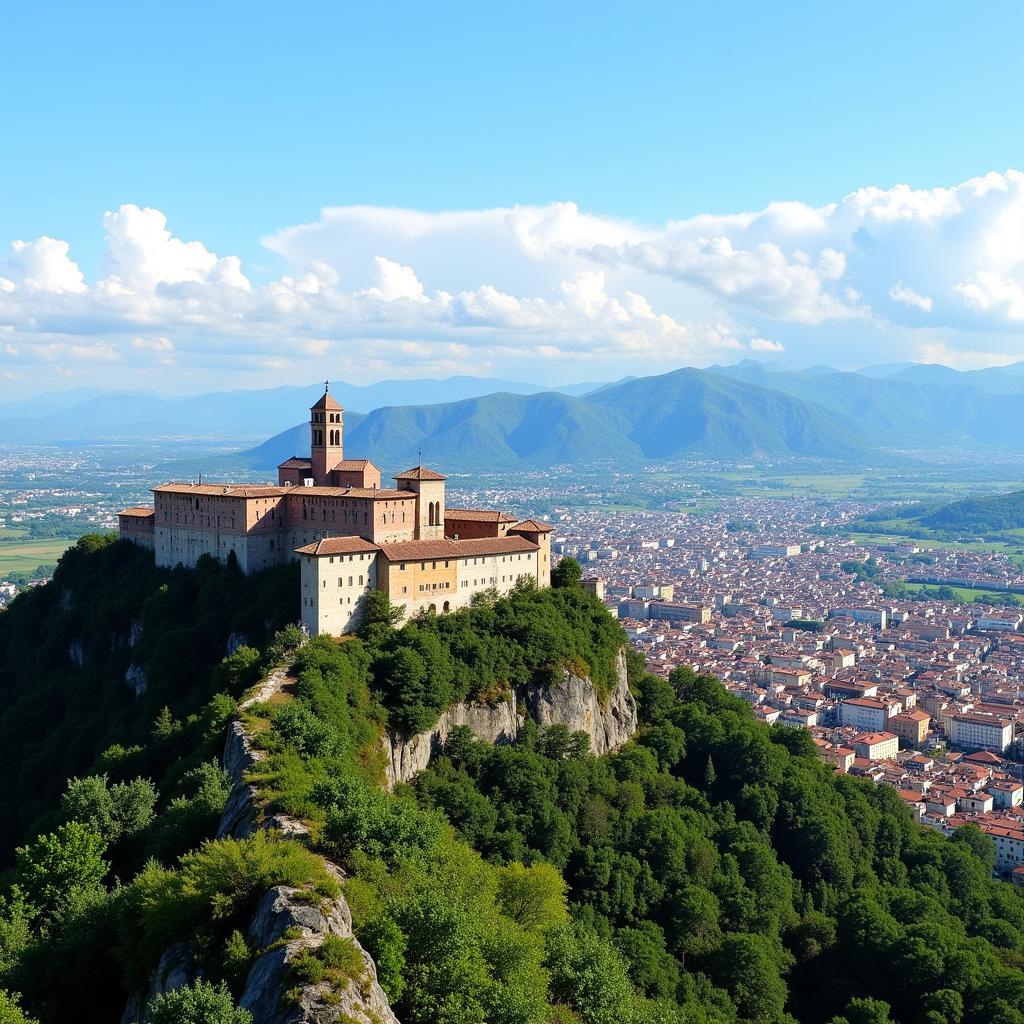 Panoramic view of Bergamo