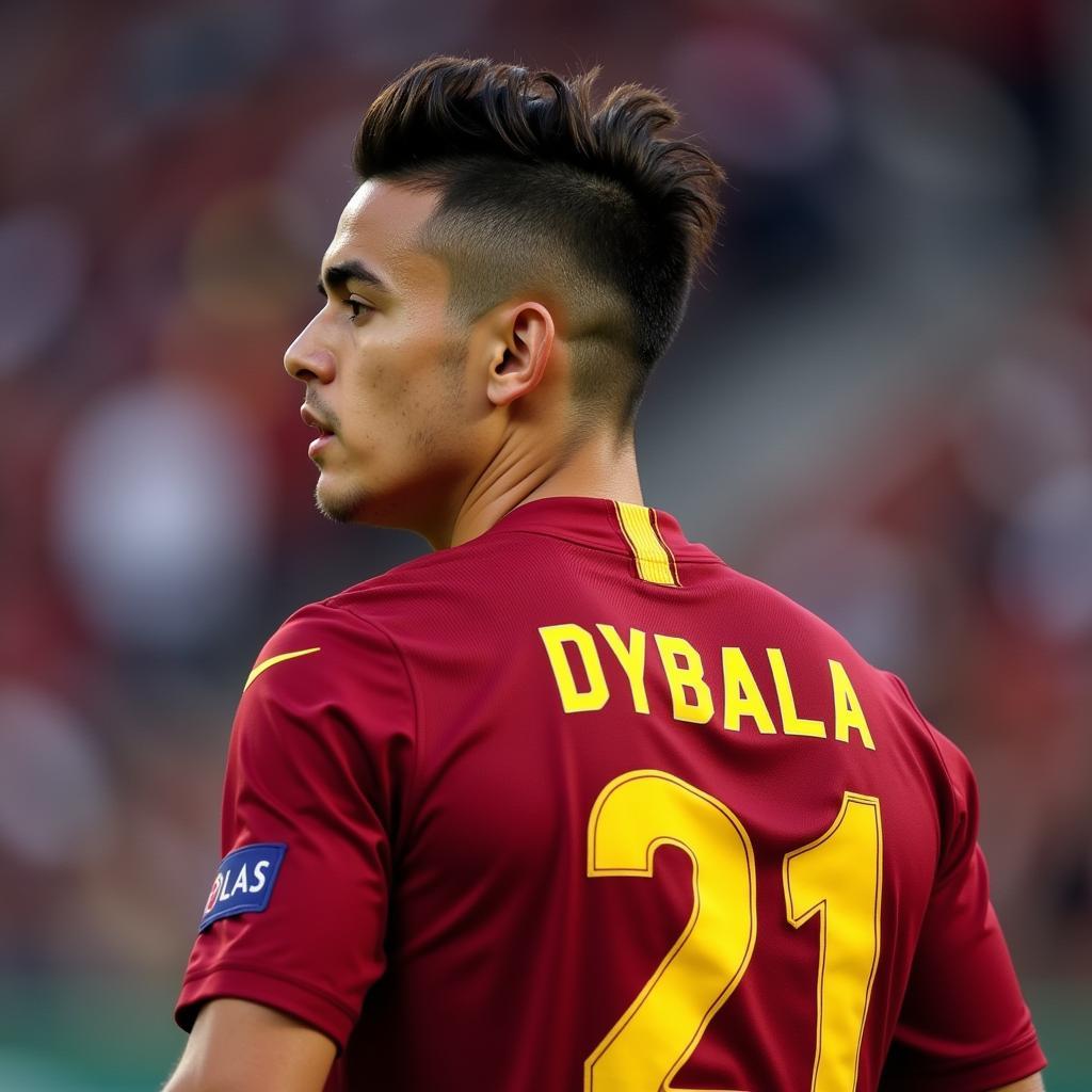 Paulo Dybala in AS Roma kit