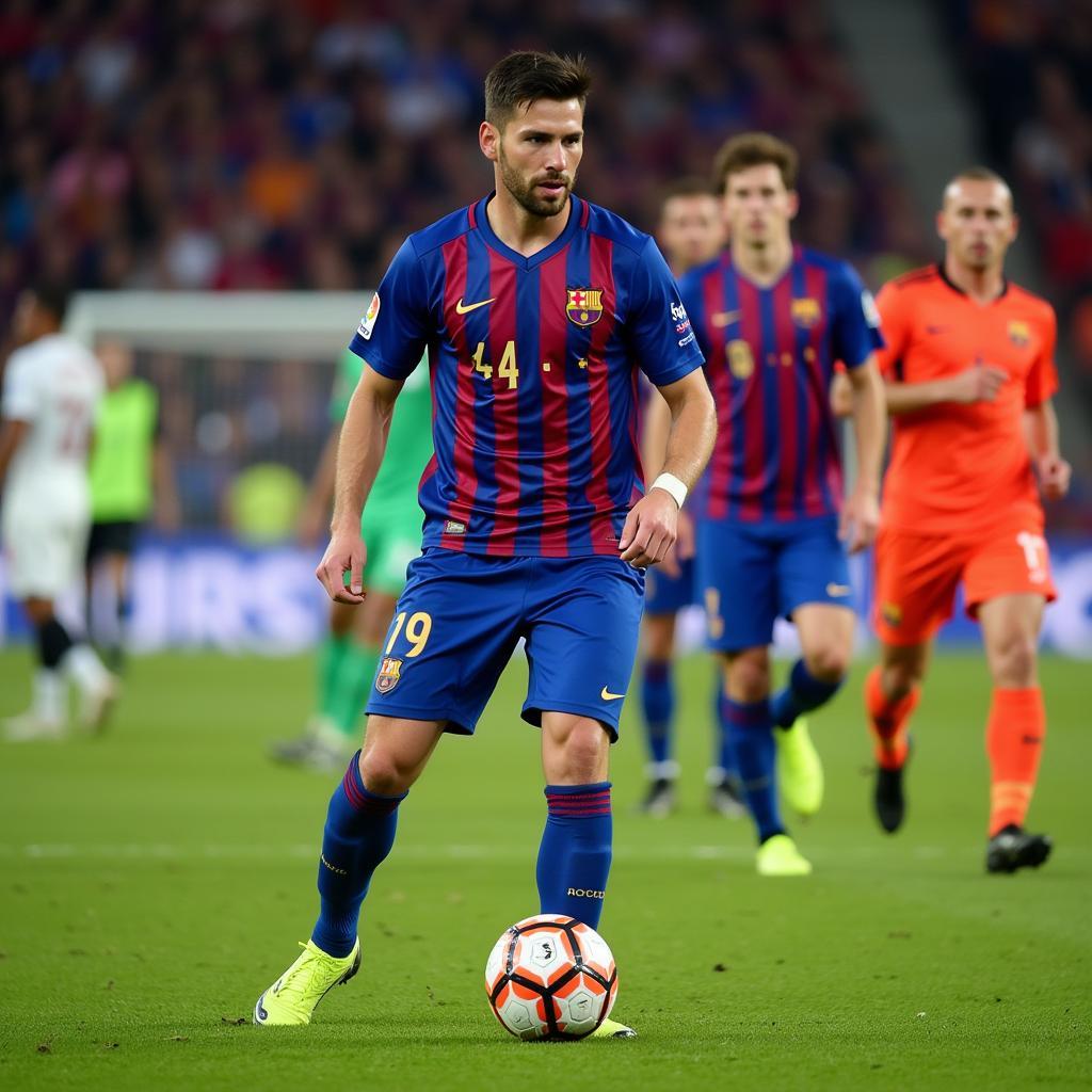 Pedri in action for Barcelona