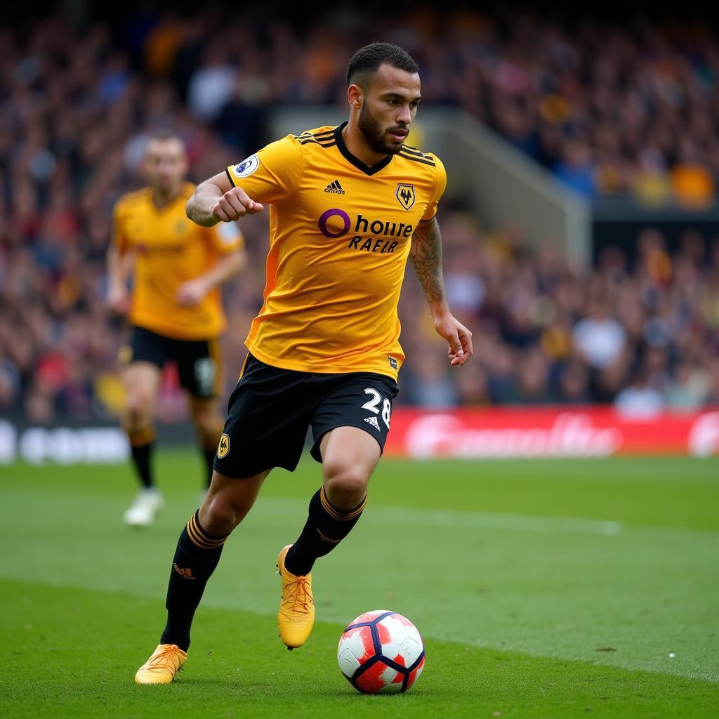 Pedro Neto trong màu áo Wolverhampton Wanderers