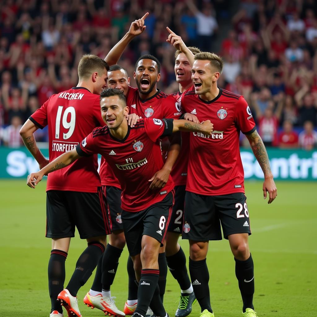 Perry Kitchen celebrates a goal for D.C. United