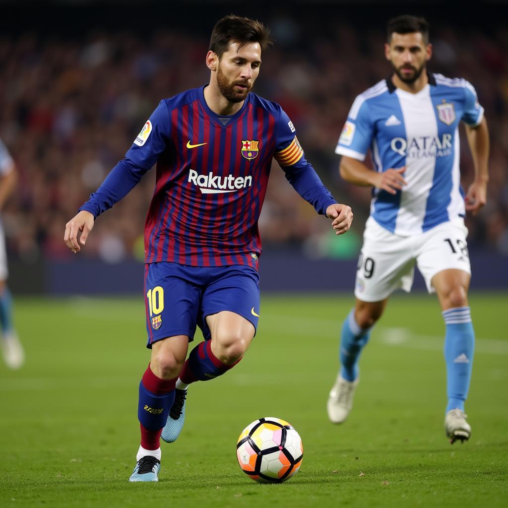 Pha đi bóng kỹ thuật của Messi