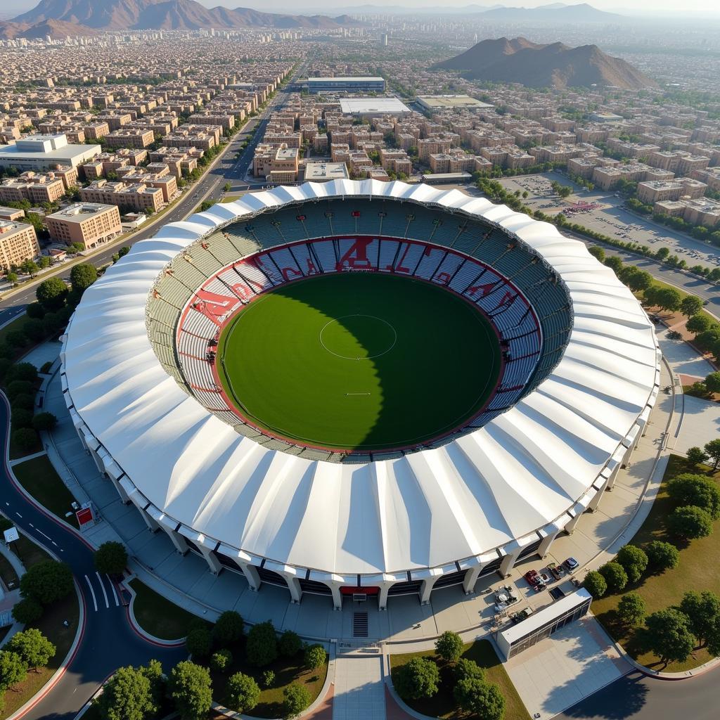 Toàn cảnh sân vận động Prince Faisal Bin Fahd Stadium