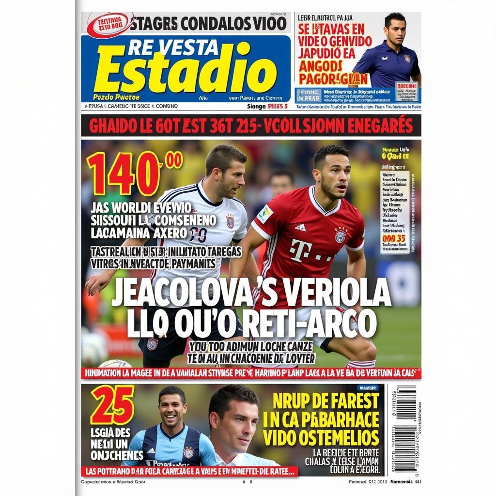 Bìa ngoài Revista Estadio EC