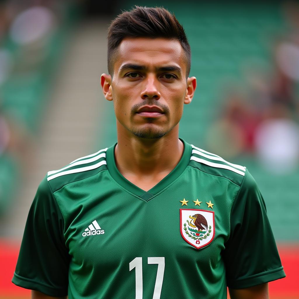 Roberto Alvarado khoác áo tuyển Mexico