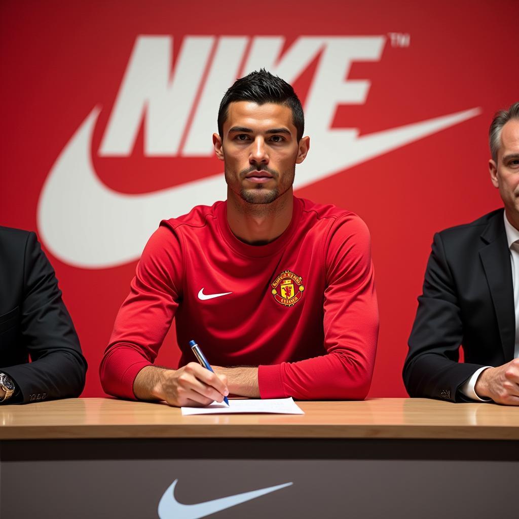 Cristiano Ronaldo ký hợp đồng quảng cáo với Nike