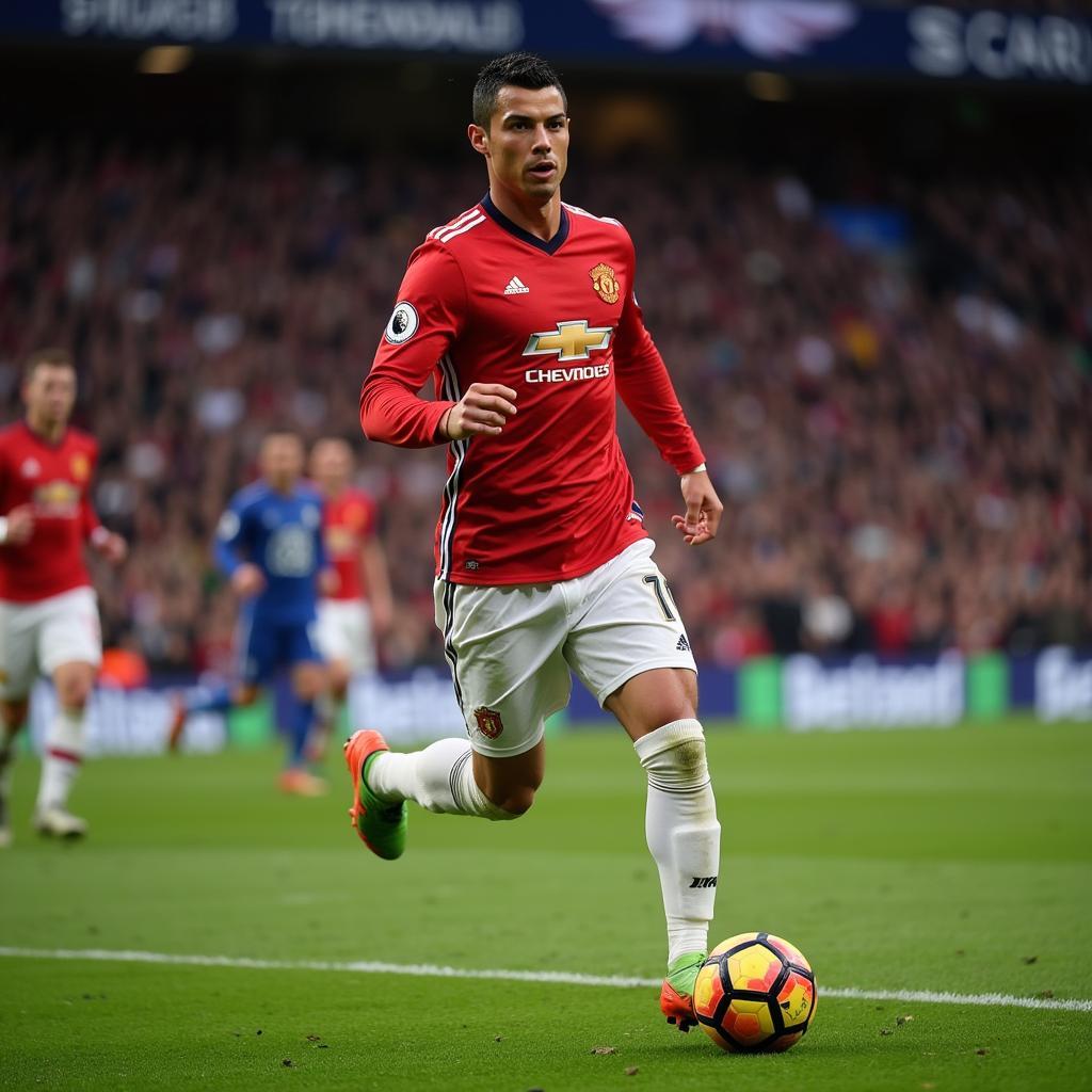 Cristiano Ronaldo on the Field